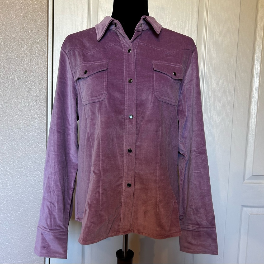 Purple Women's Button-Up Shirt